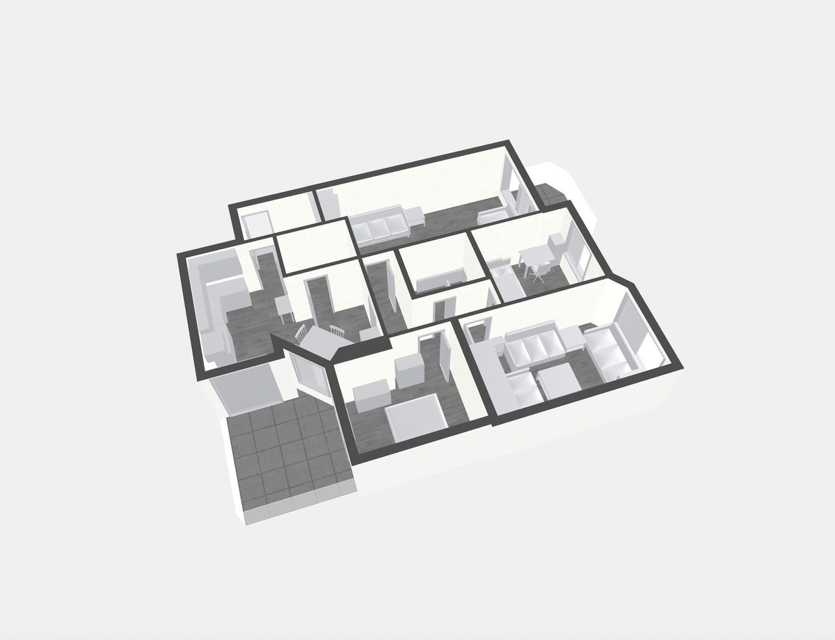 Se vende Apartamento Planta Media de 3 dormitorios en Málaga Ciudad, Málaga, España