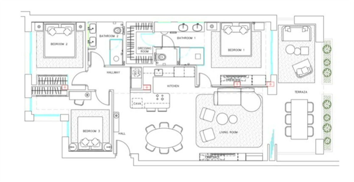 3 Bed Apartment for sale in New Golden Mile Costa Del Sol, Málaga, Spain