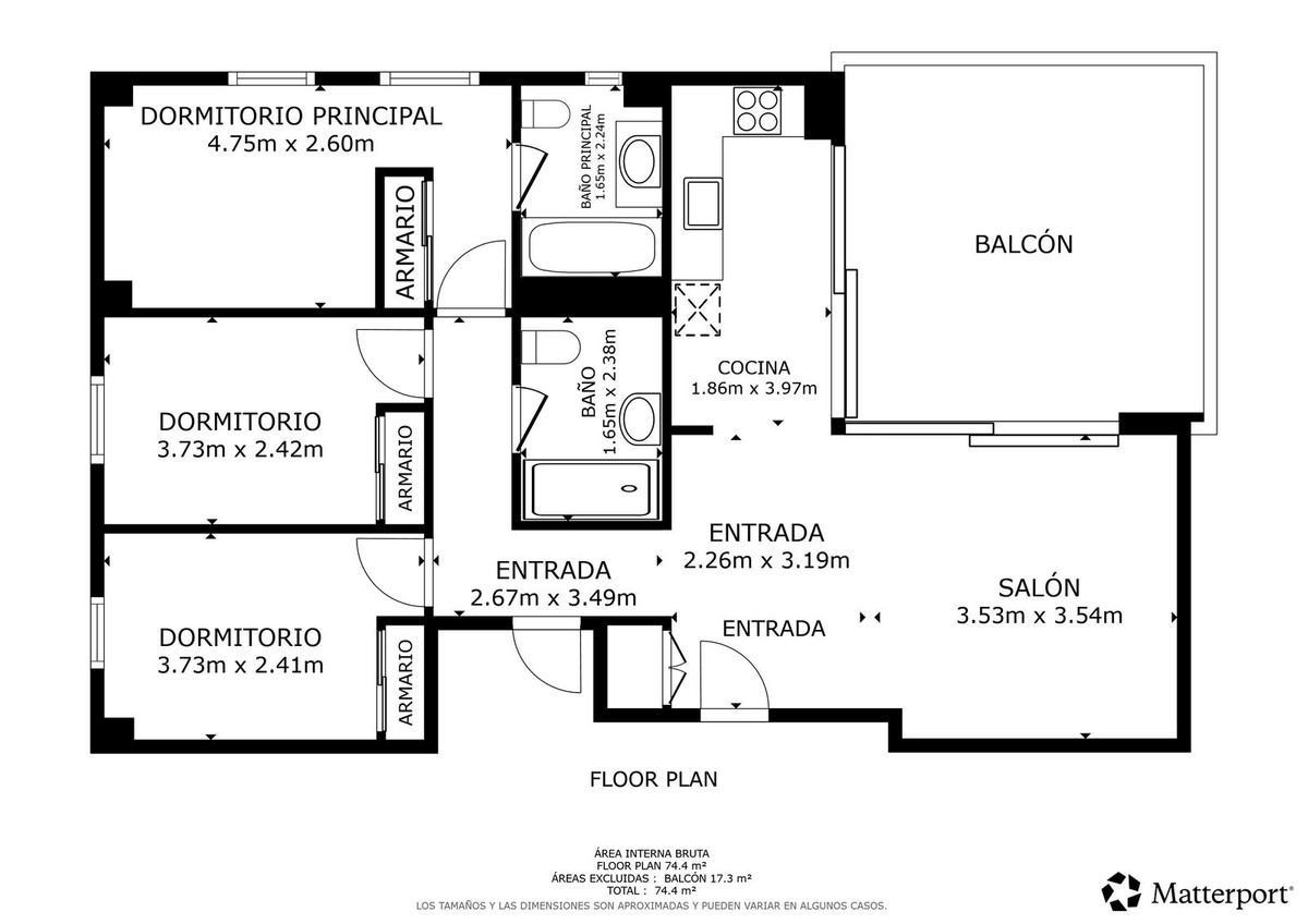 Se vende Apartamento Planta Baja de 3 dormitorios en Costa Del Sol, Málaga, España