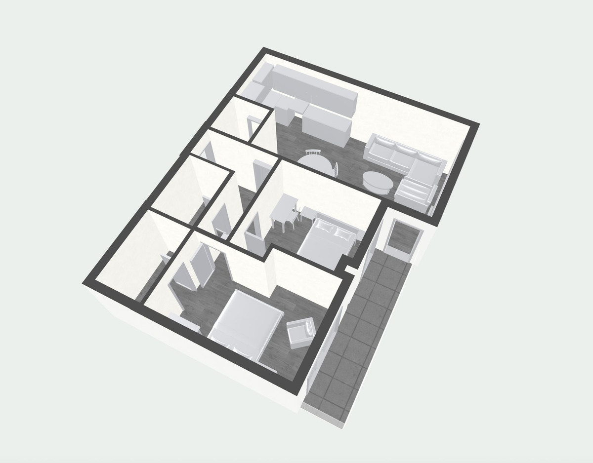Se vende Apartamento Planta Media de 2 dormitorios en Málaga Ciudad, Málaga, España