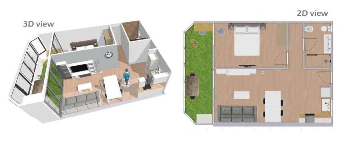 Se vende Apartamento Planta Media de 1 dormitorios en Costa Del Sol, Málaga, España