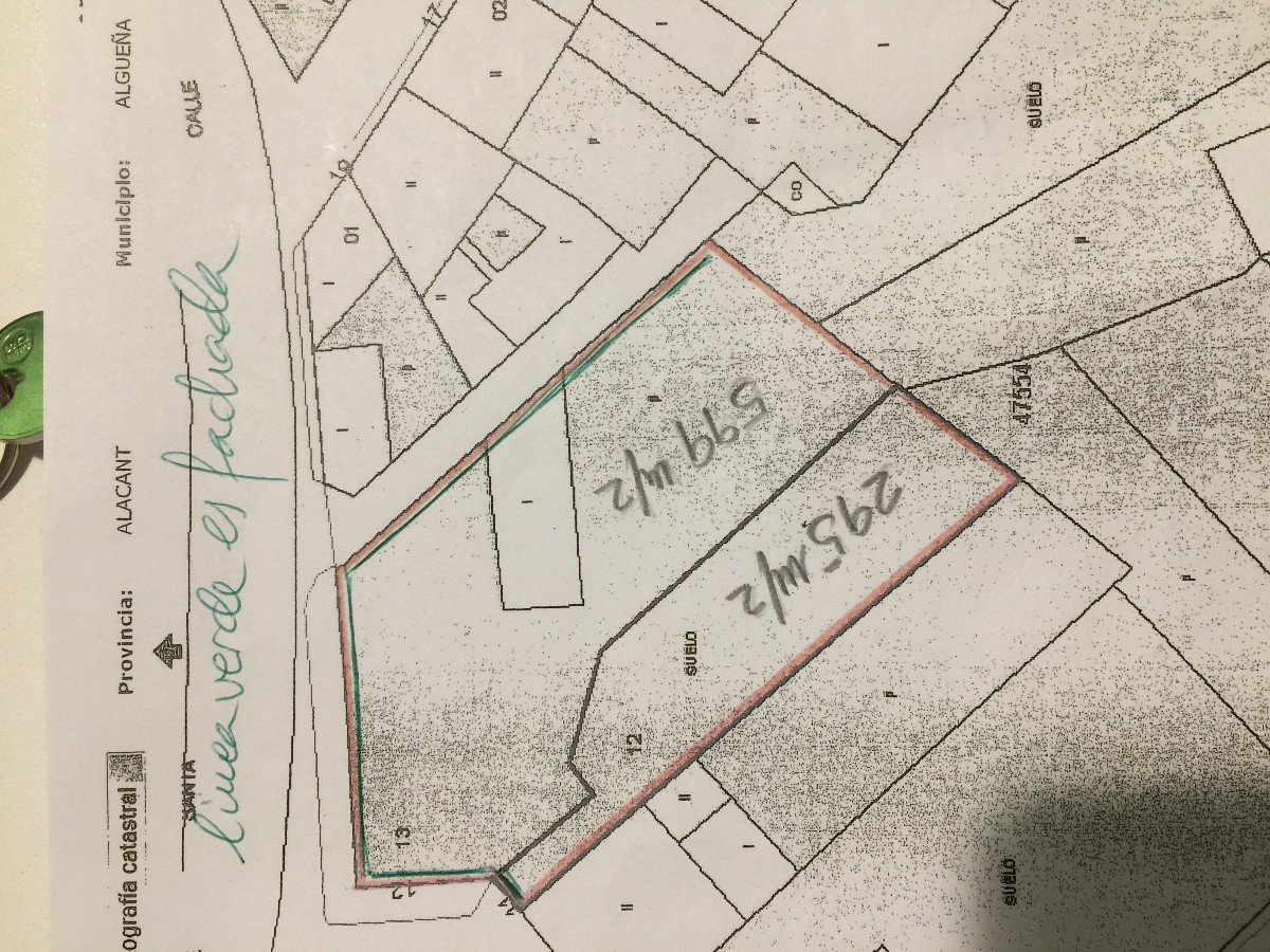 Plots for sale in Algueña Costa Blanca, Alicante, Spain