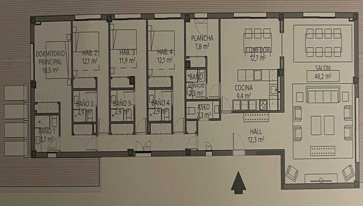 Se vende Apartamento Planta Media de 5 dormitorios en Costa Del Sol, Cadiz, España
