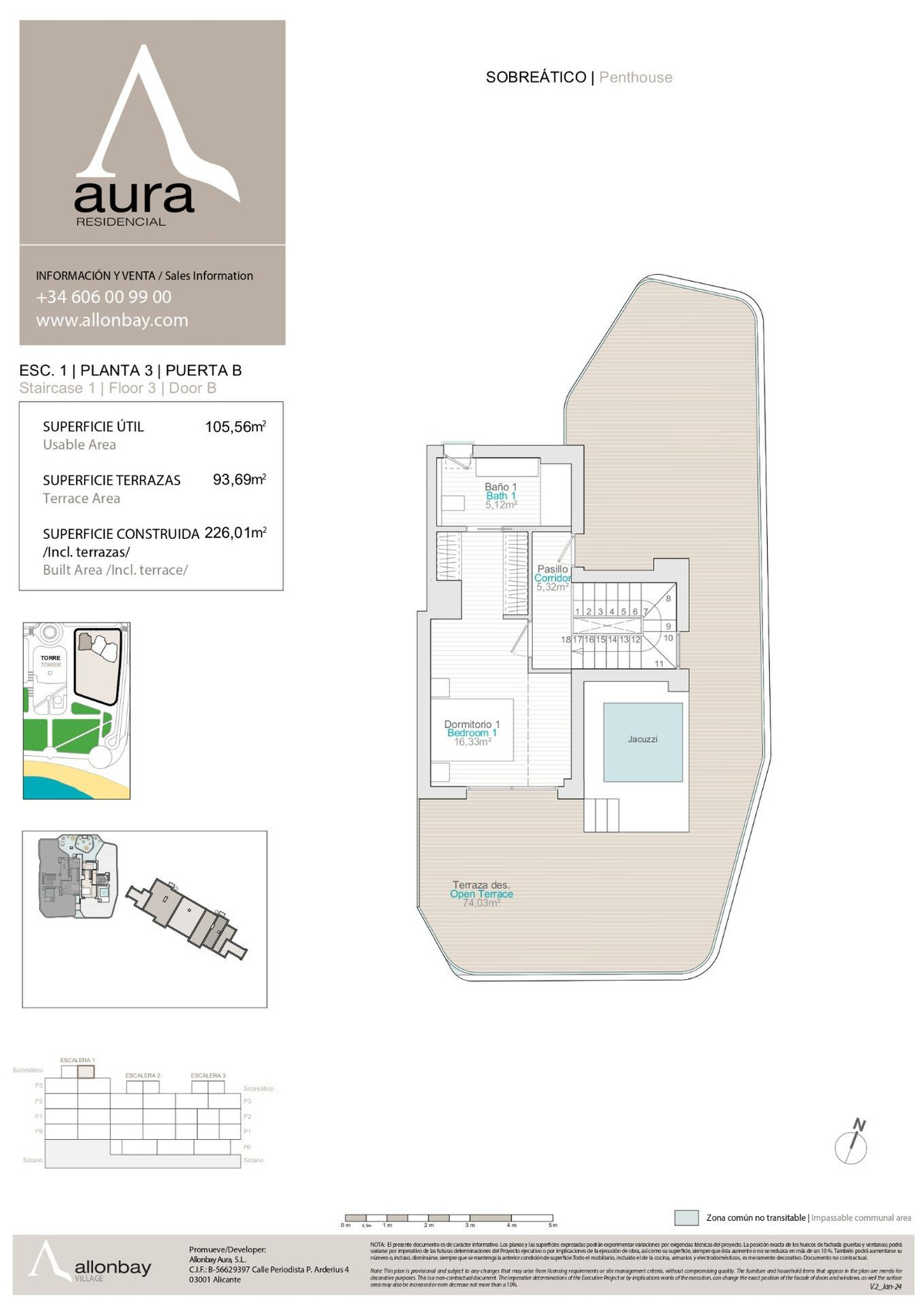3 Bed Apartment for sale in Villajoyosa Costa Blanca, Alicante, Spain
