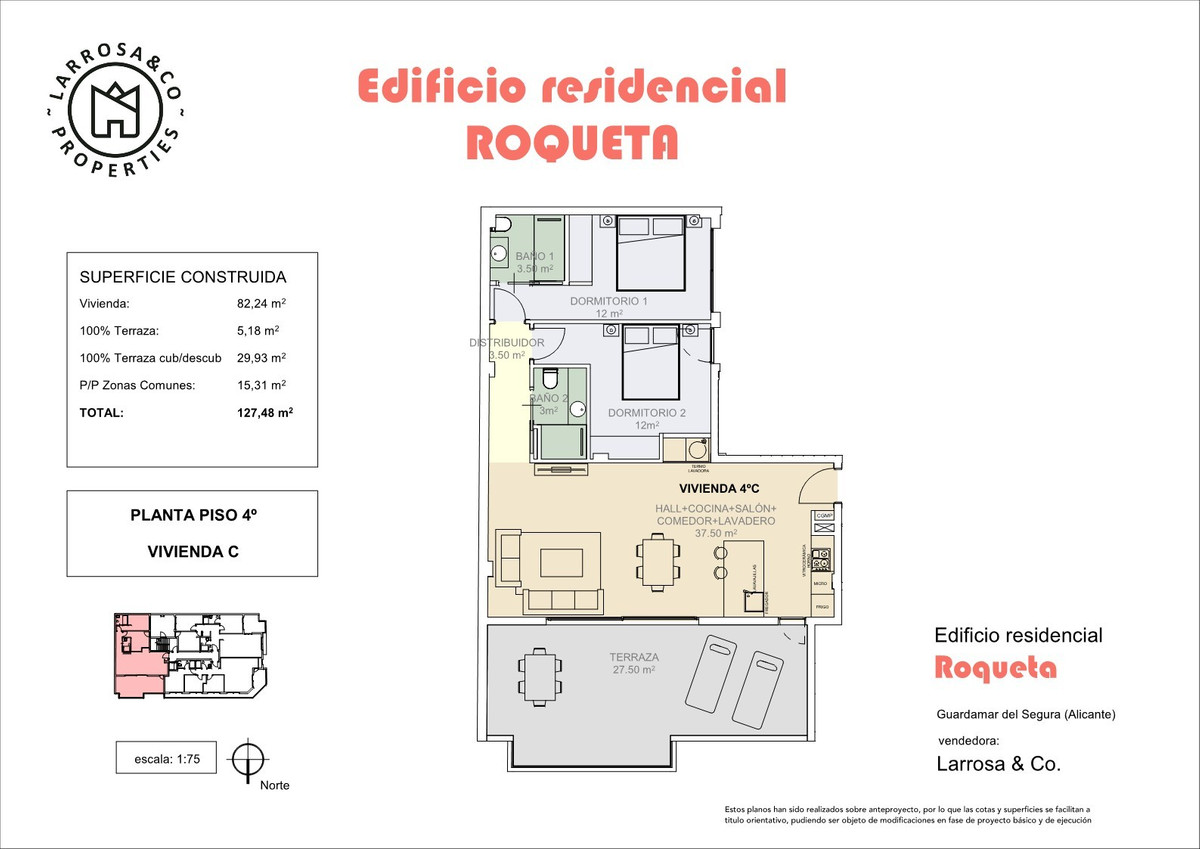 Se vende Ático de 2 dormitorios en Costa Blanca, Alicante, España