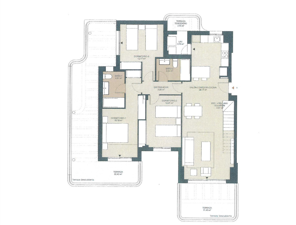3 Bed Apartment for sale in Estepona Costa Del Sol, Málaga, Spain