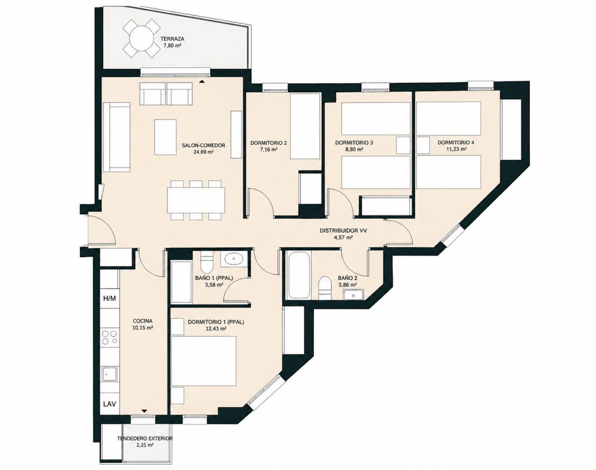 4 Bed Apartment for sale in Denia Costa Blanca, Alicante, Spain