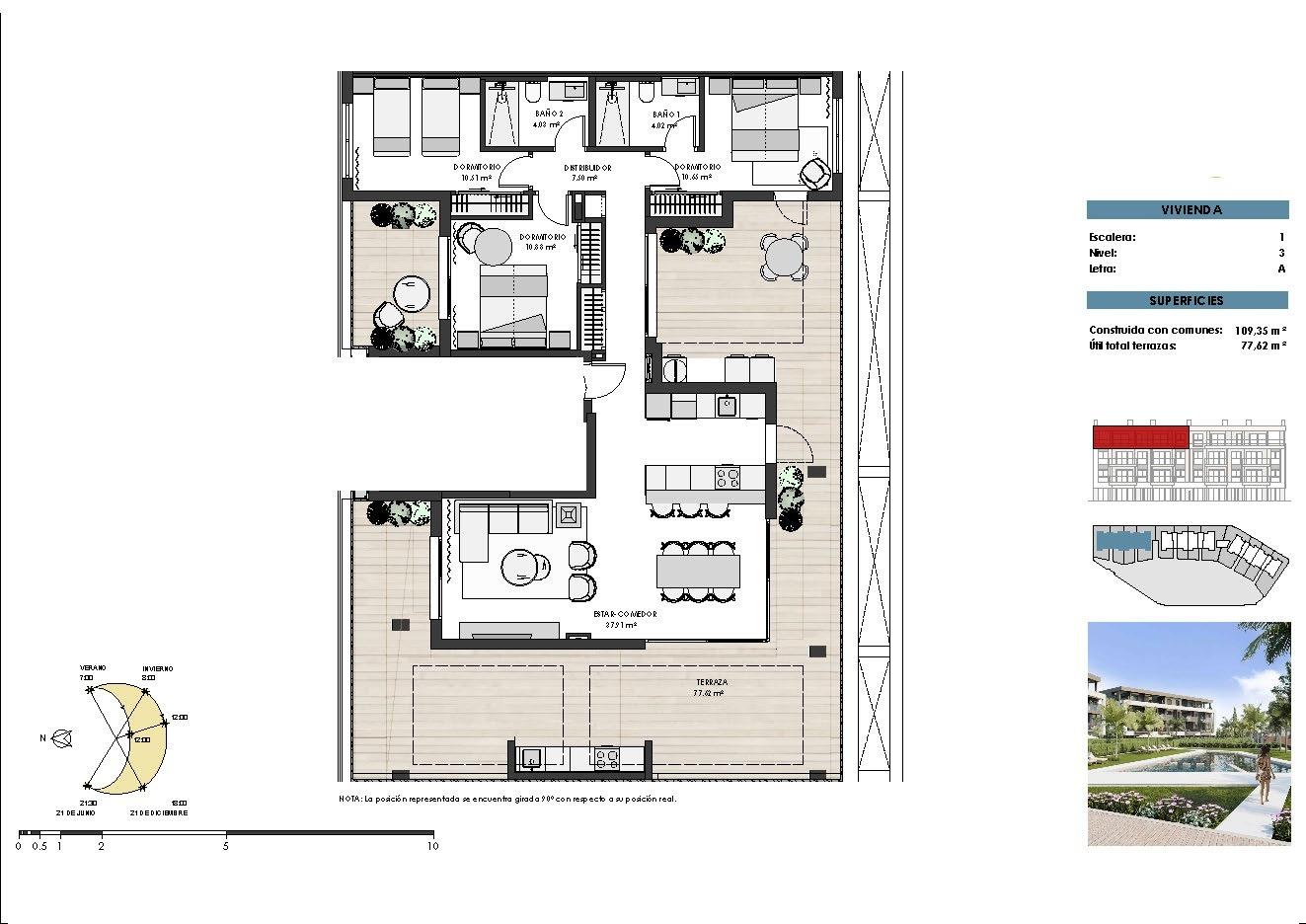 Penthouse for sale in Torre Pacheco, Murcia, Spain