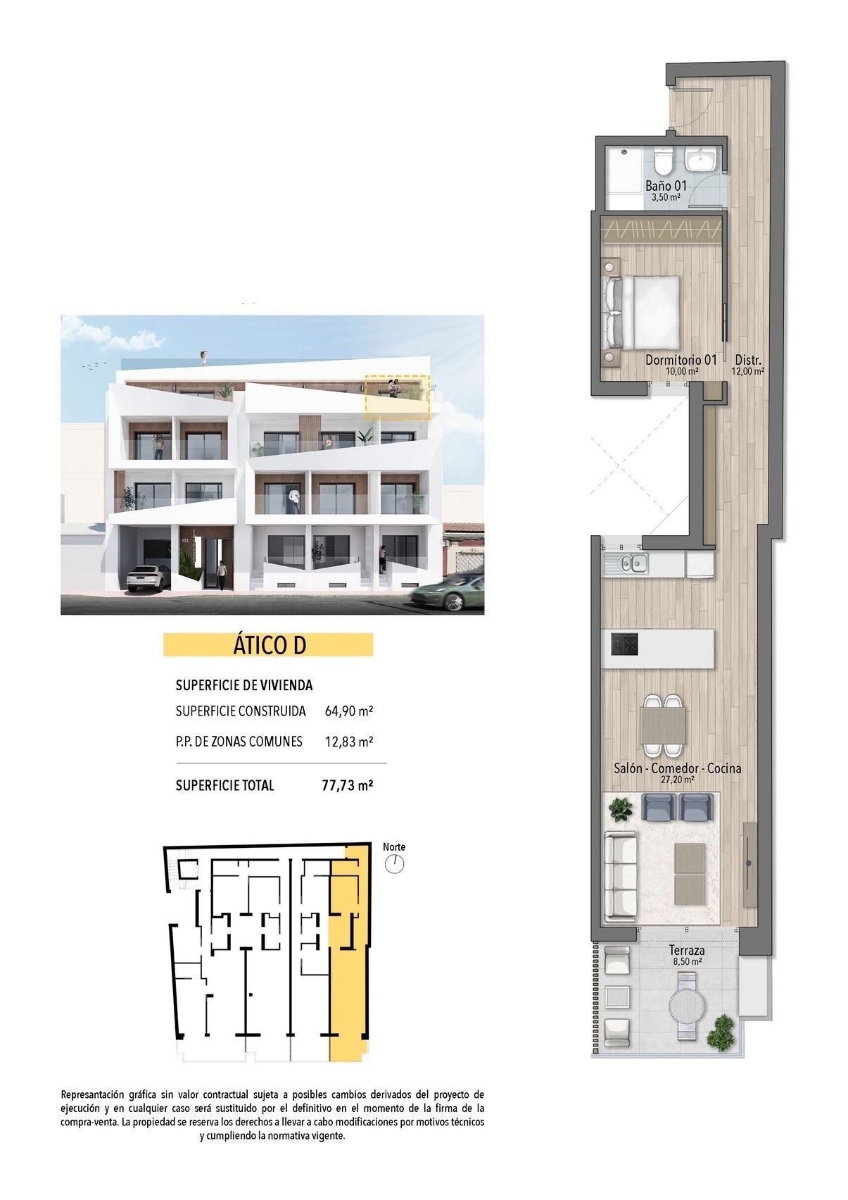 Penthouse for sale in Torrevieja, Alicante, Spain