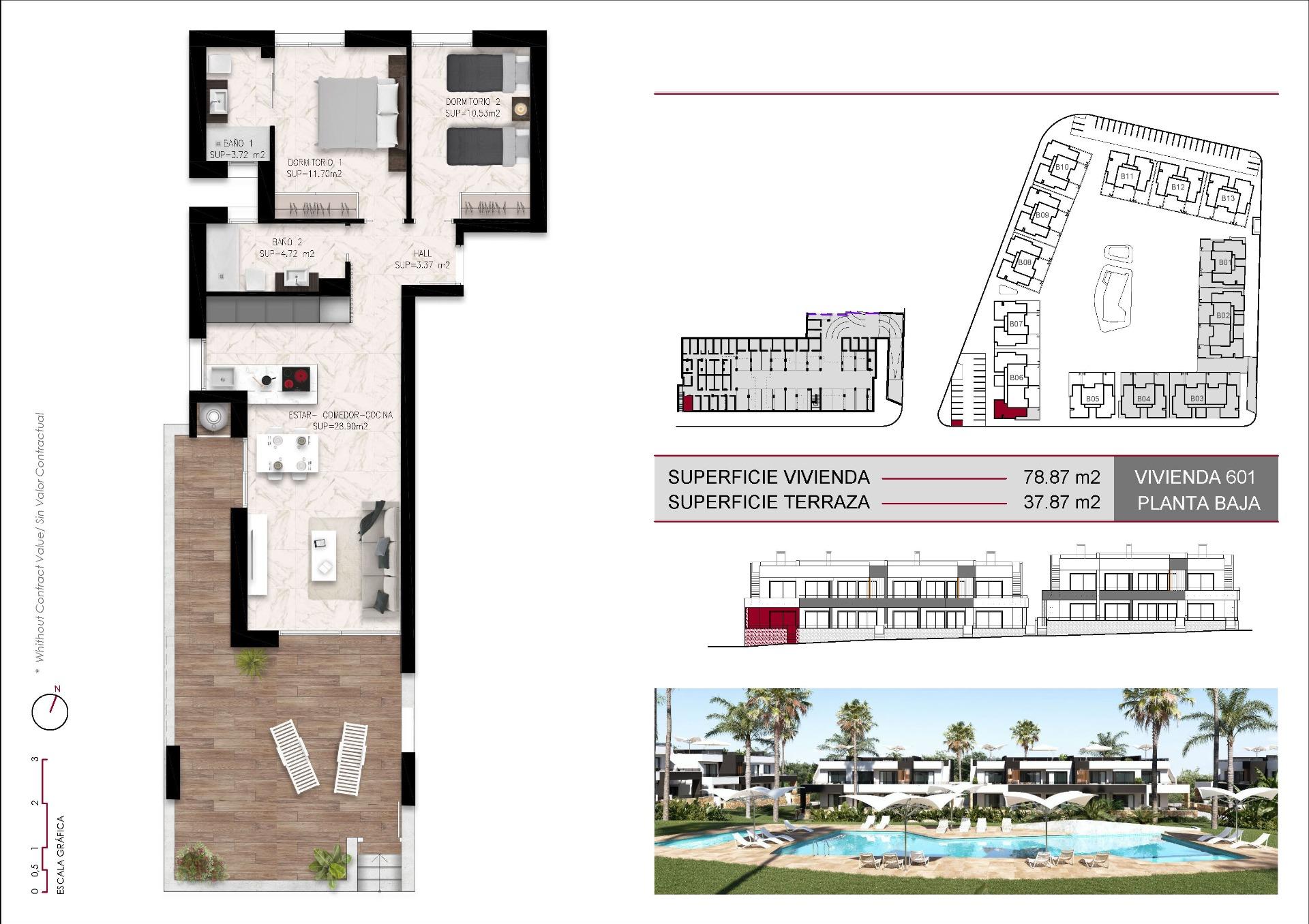 Bungalow for sale in Ciudad Quesada, Alicante, Spain