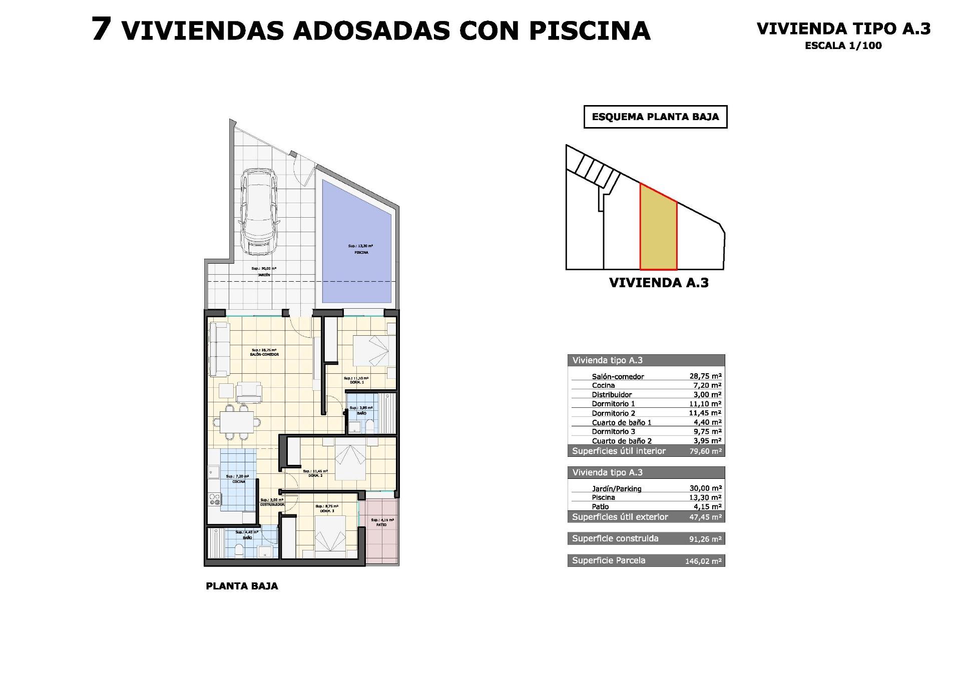 Bungalow for sale in Pilar De La Horadada, Alicante, Spain