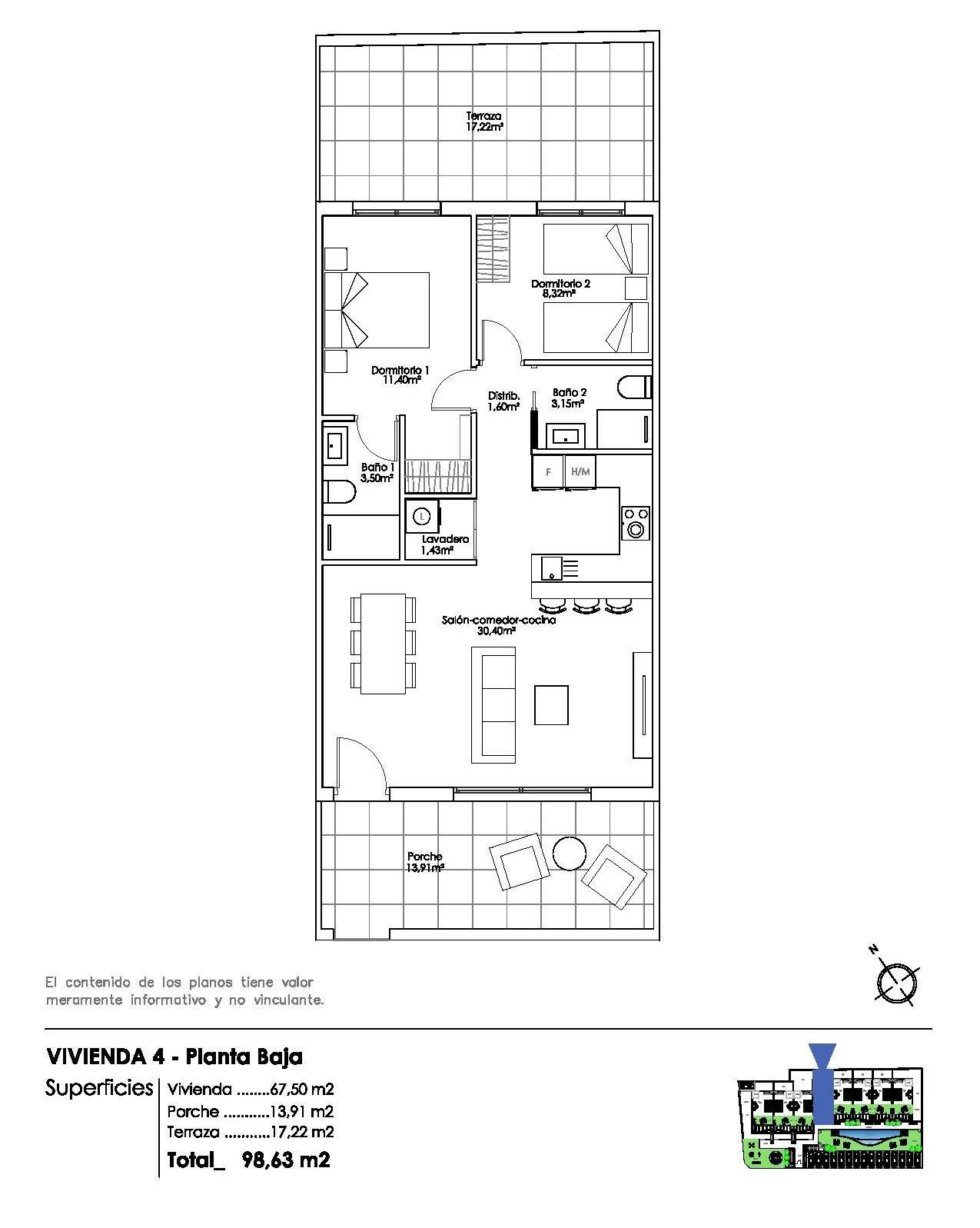 Bungalow for sale in Pilar De La Horadada, Alicante, Spain