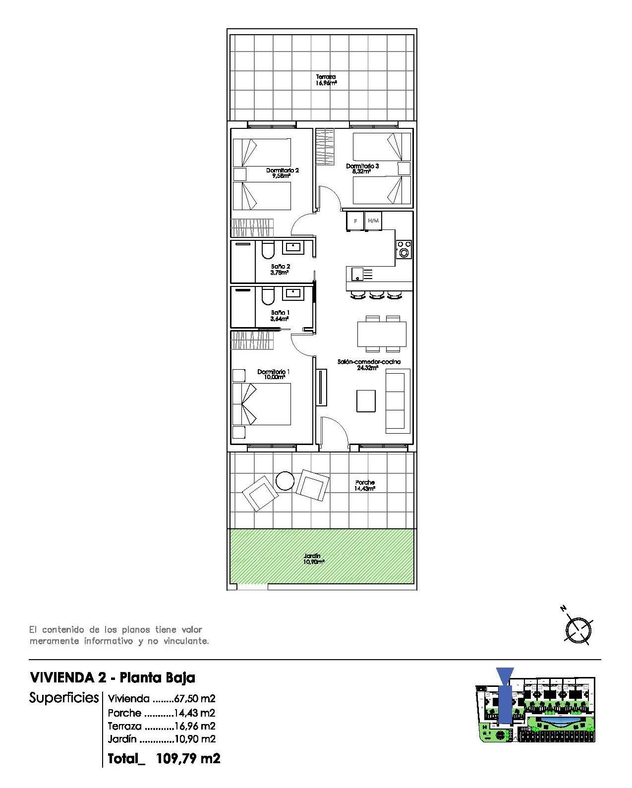Bungalow for sale in Pilar De La Horadada, Alicante, Spain