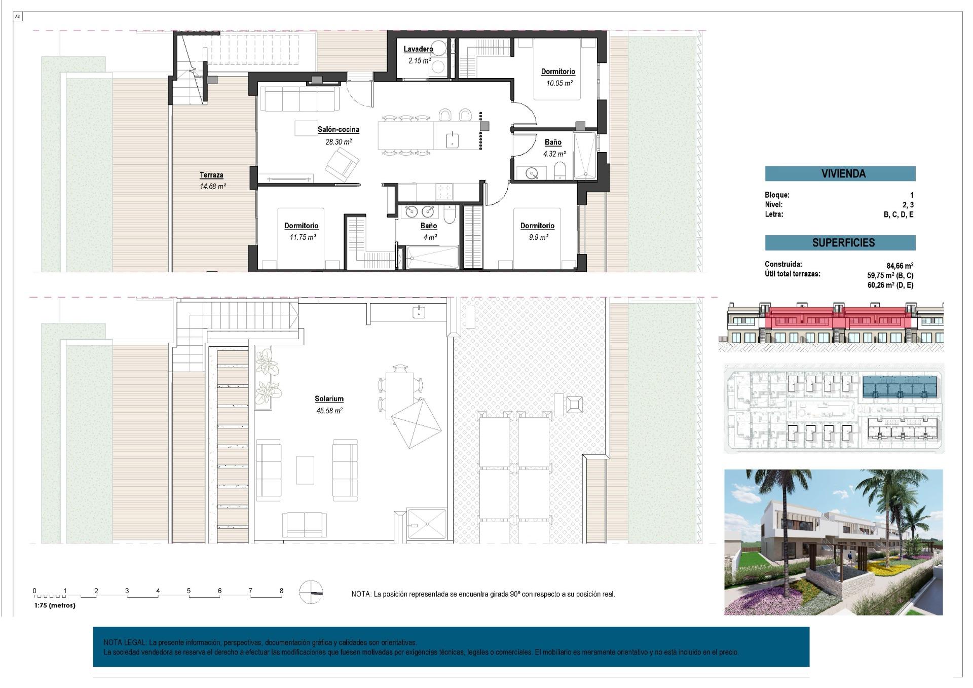 Bungalow for sale in Los Alcázares, Murcia, Spain