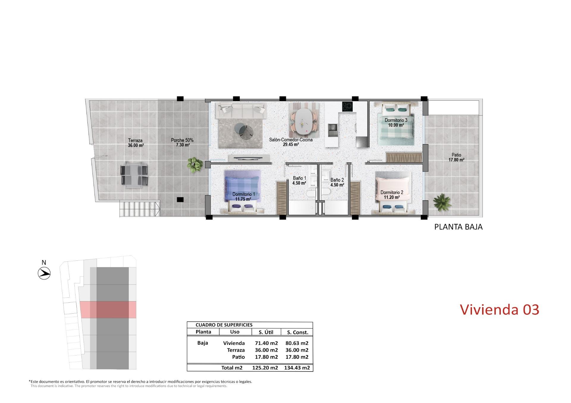 Bungalow for sale in Pilar De La Horadada, Alicante, Spain