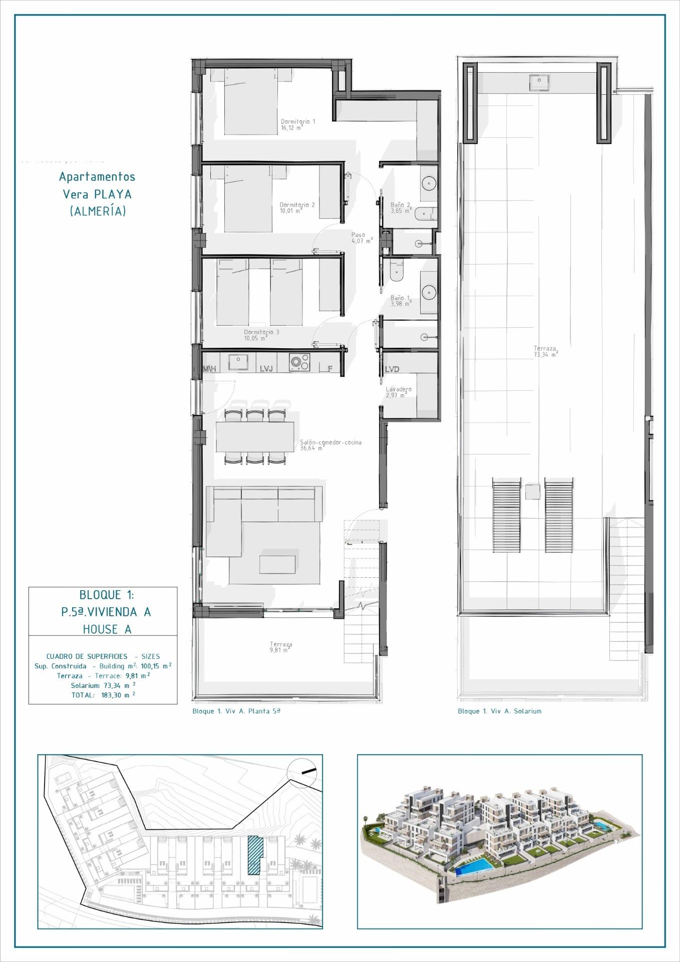 Penthouse for sale in Vera, Almería, Spain