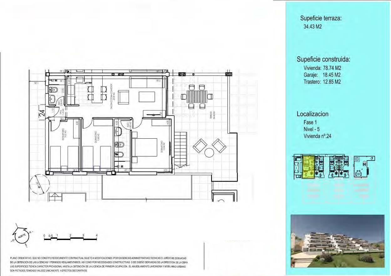 Penthouse for sale in Vera, Almería, Spain