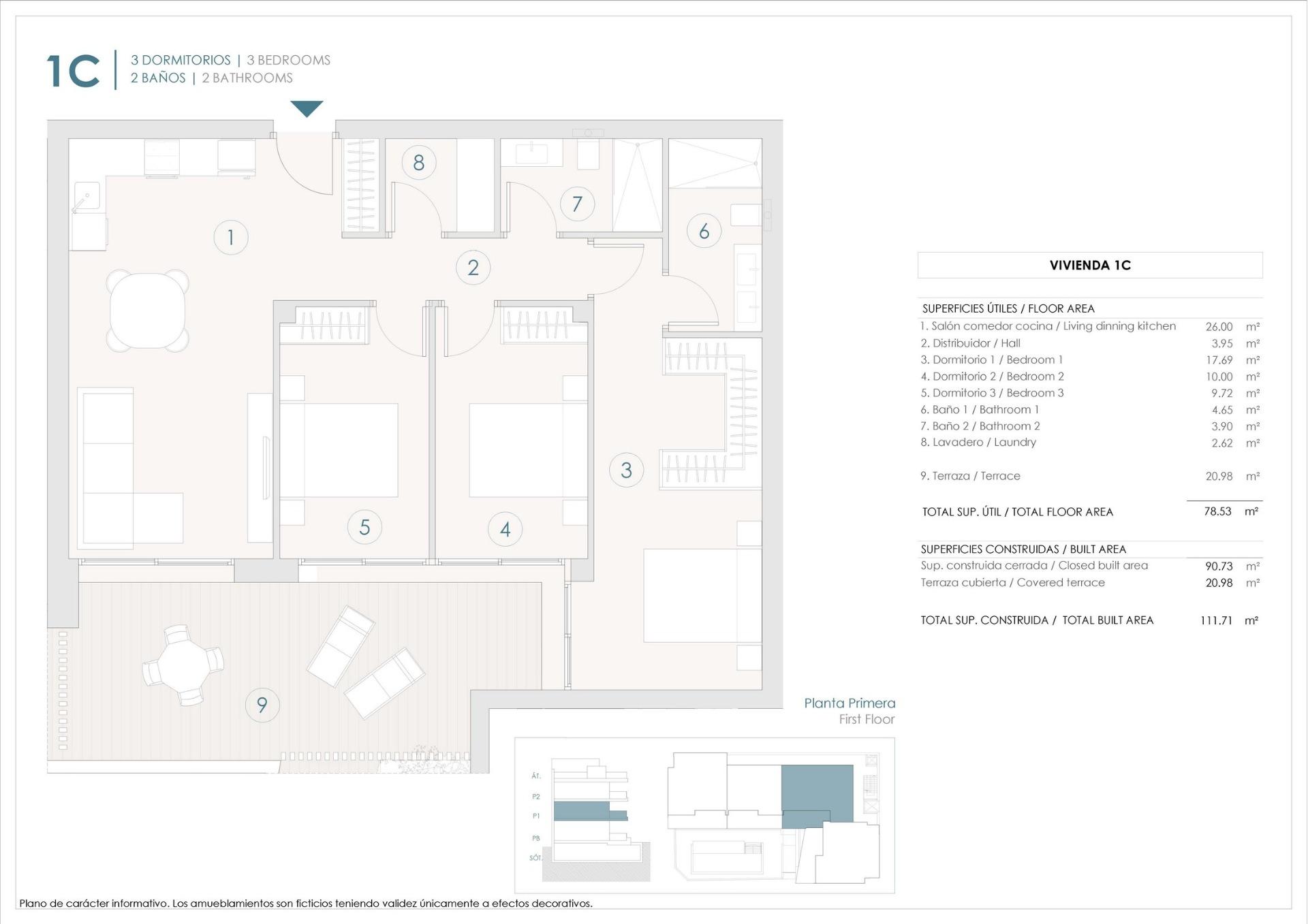 Apartment for sale in Benijofar, Alicante, Spain