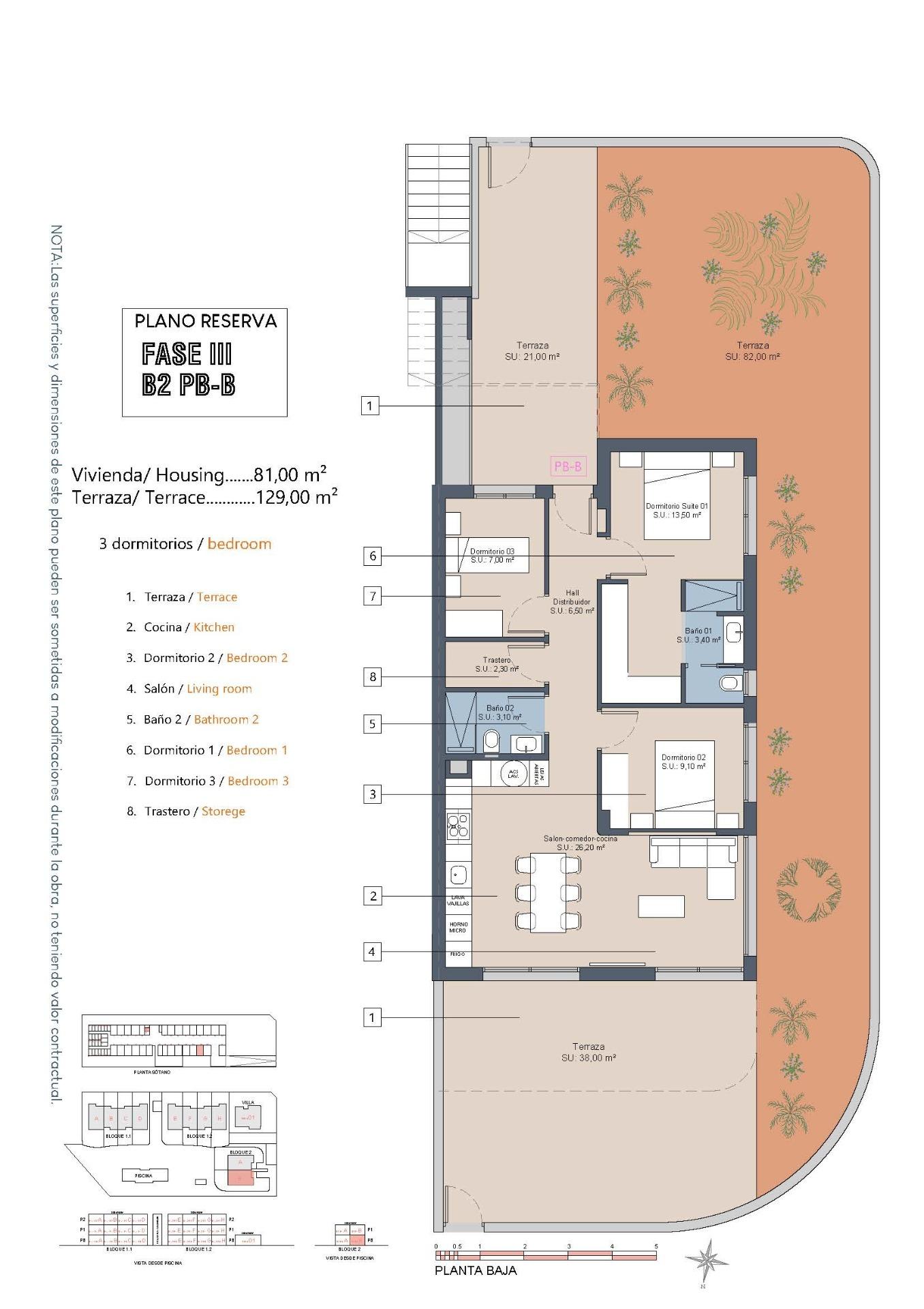 Bungalow for sale in Los Alcázares, Murcia, Spain