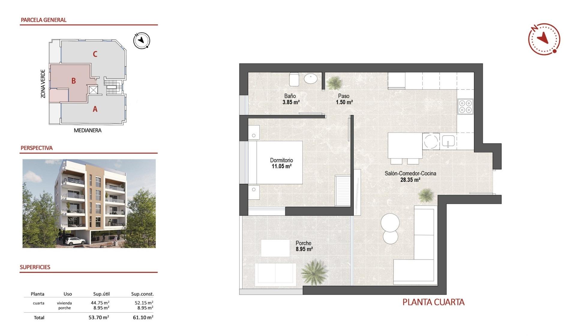 Penthouse for sale in San Pedro Del Pinatar, Murcia, Spain
