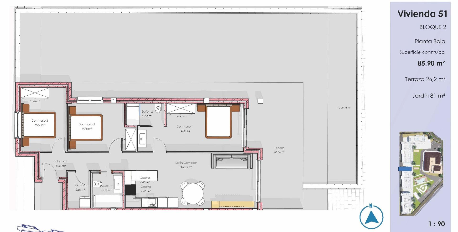 Apartment for sale in Guardamar Del Segura, Alicante, Spain