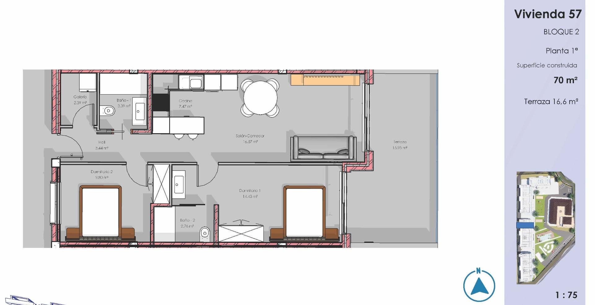 Apartment for sale in Guardamar Del Segura, Alicante, Spain