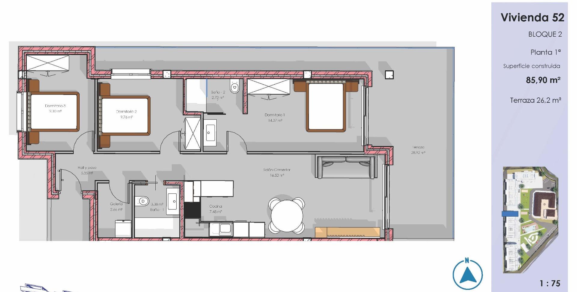 Apartment for sale in Guardamar Del Segura, Alicante, Spain