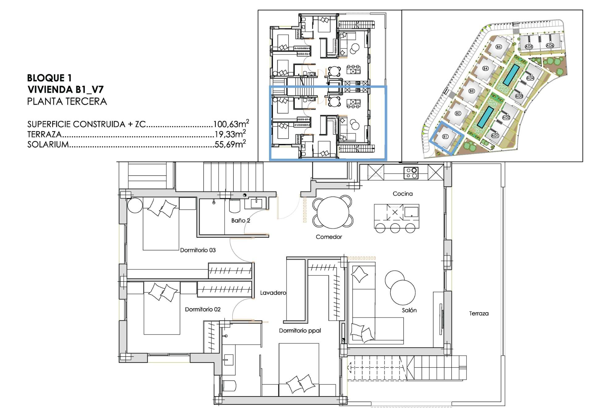 Penthouse for sale in Torre Pacheco, Murcia, Spain