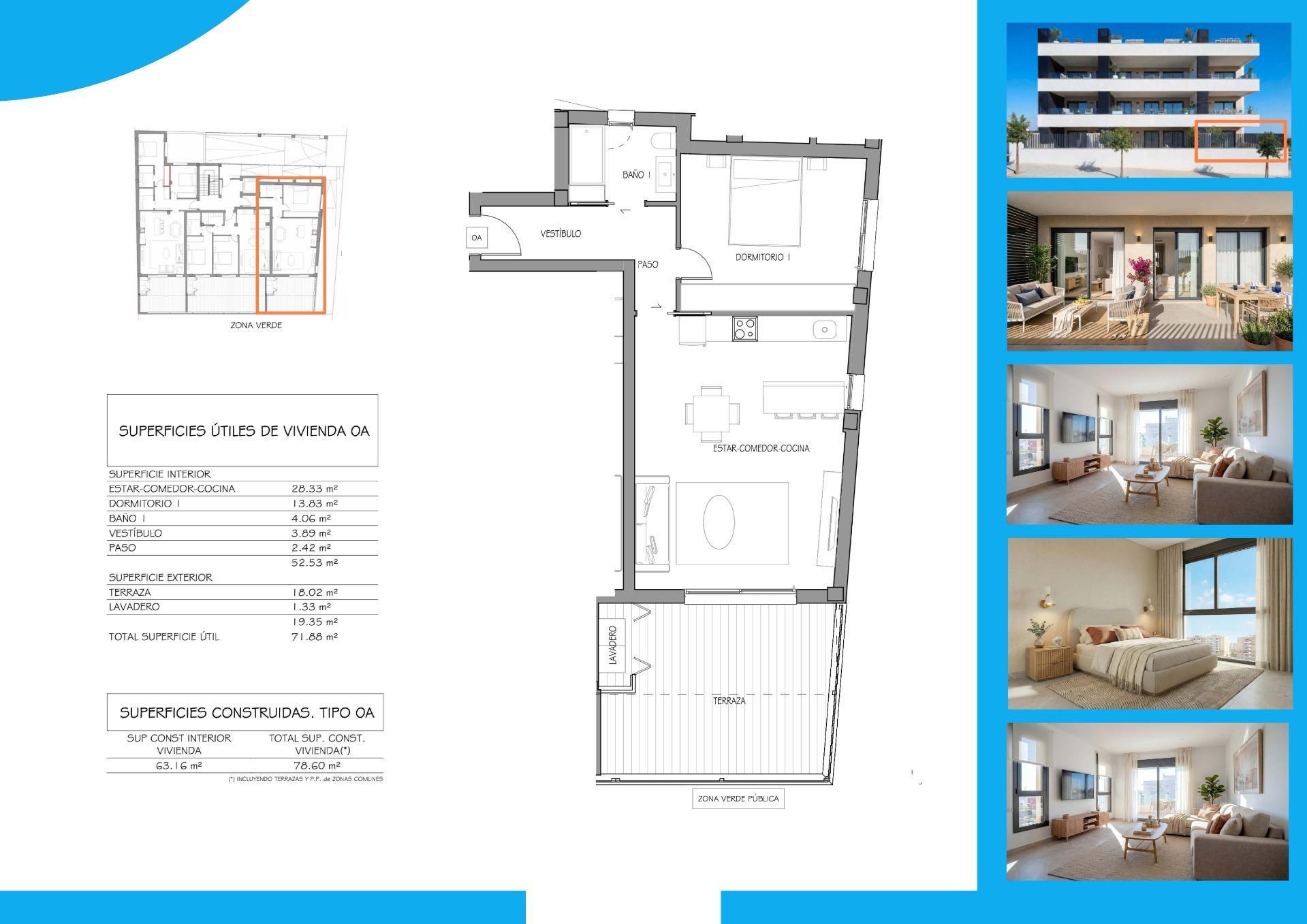 Apartment for sale in Benijofar, Alicante, Spain