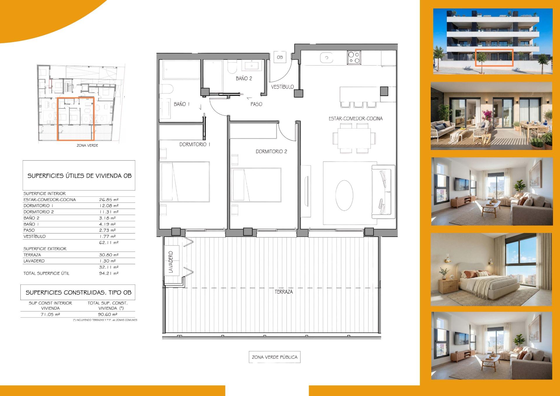 Apartment for sale in Benijofar, Alicante, Spain
