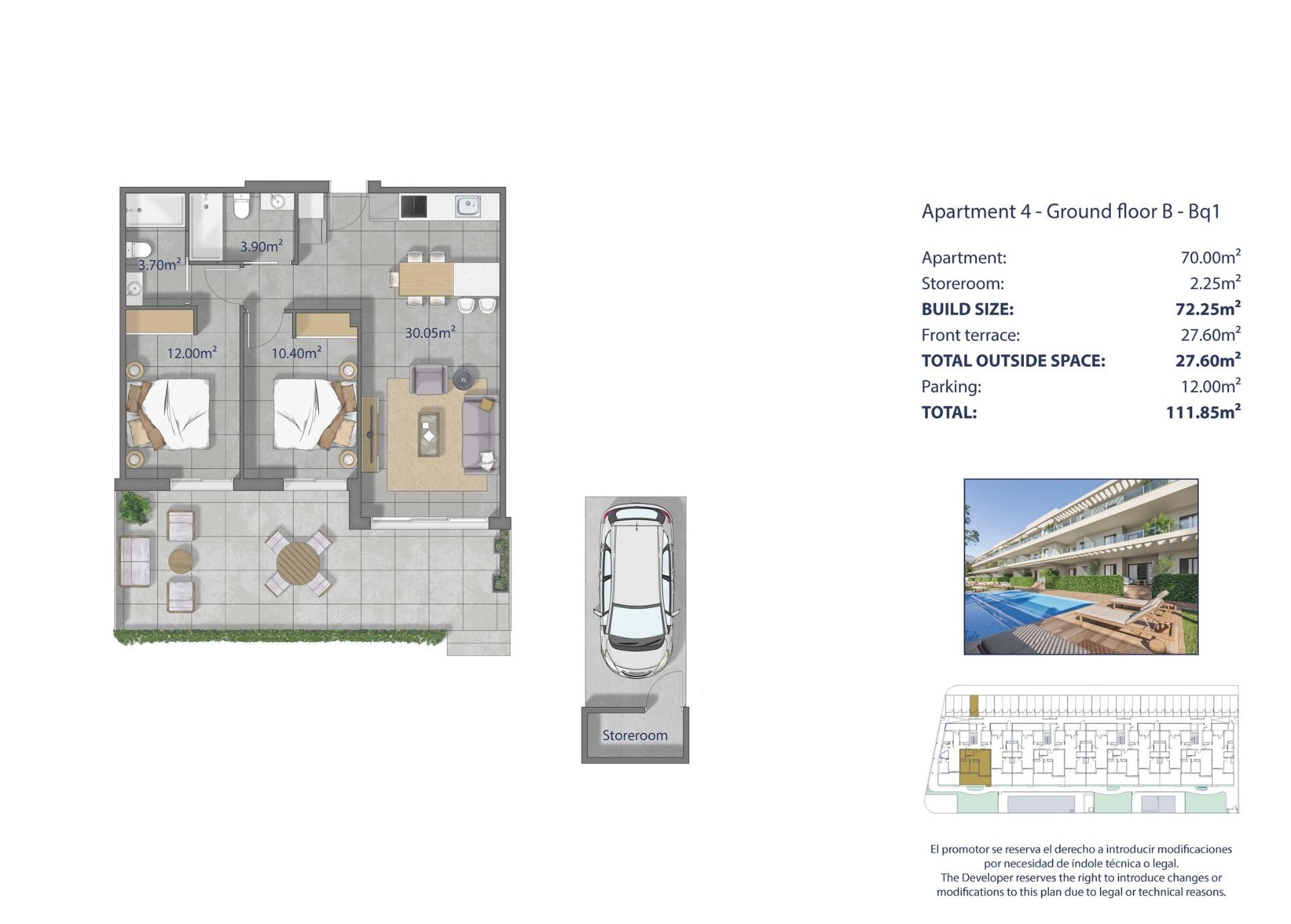 Apartment for sale in Los Alcázares, Murcia, Spain