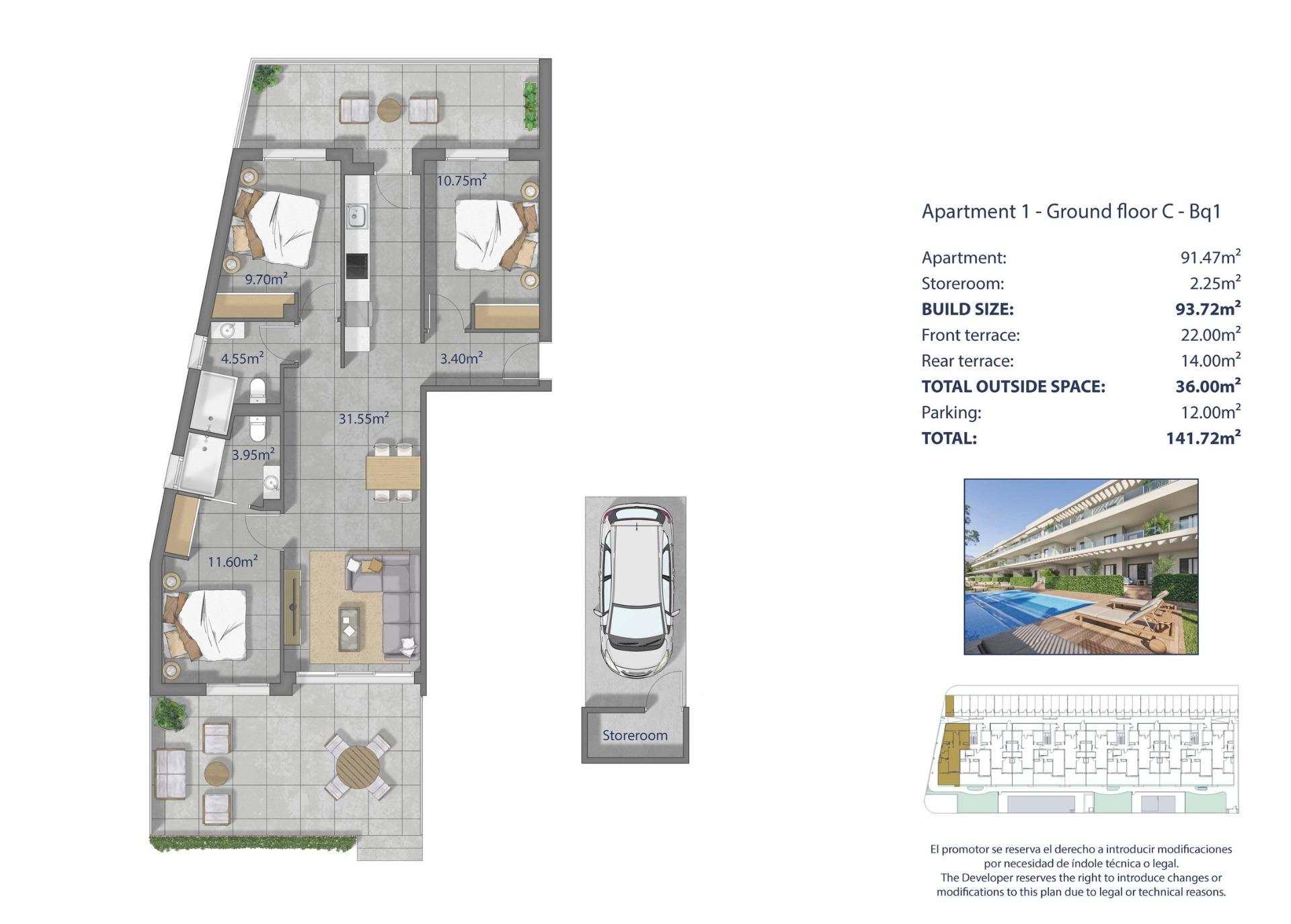 Apartment for sale in Los Alcázares, Murcia, Spain