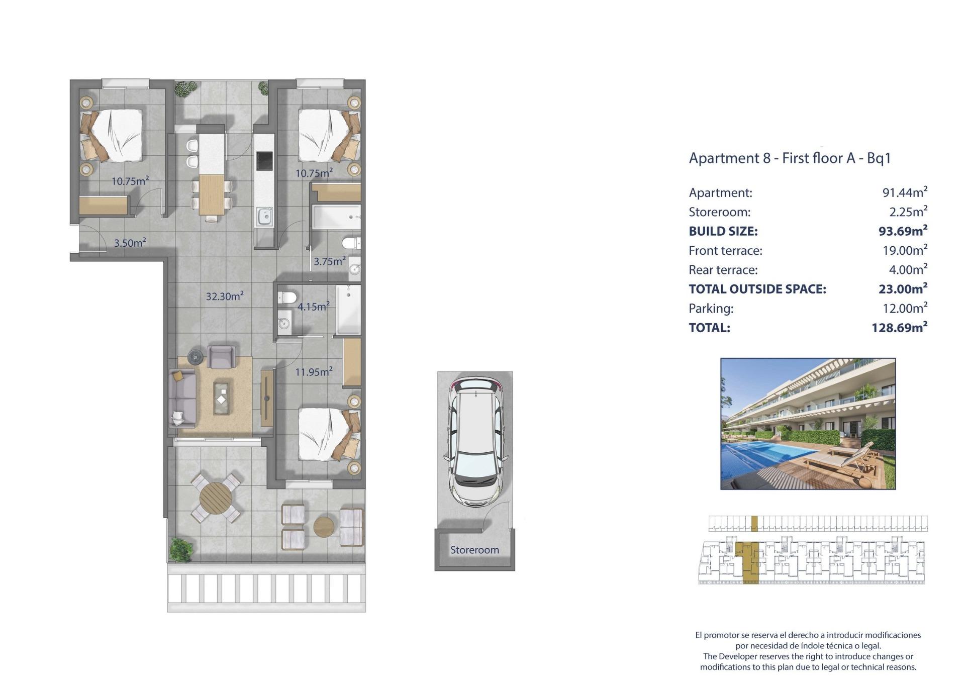 Apartment for sale in Los Alcázares, Murcia, Spain