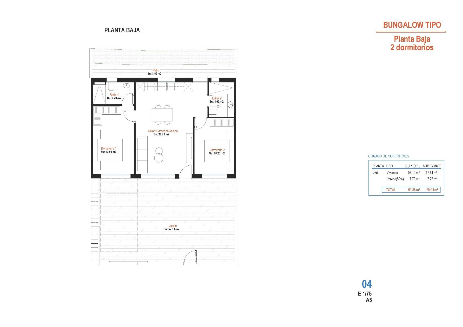 Bungalow for sale in Alhama De Murcia, Murcia, Spain