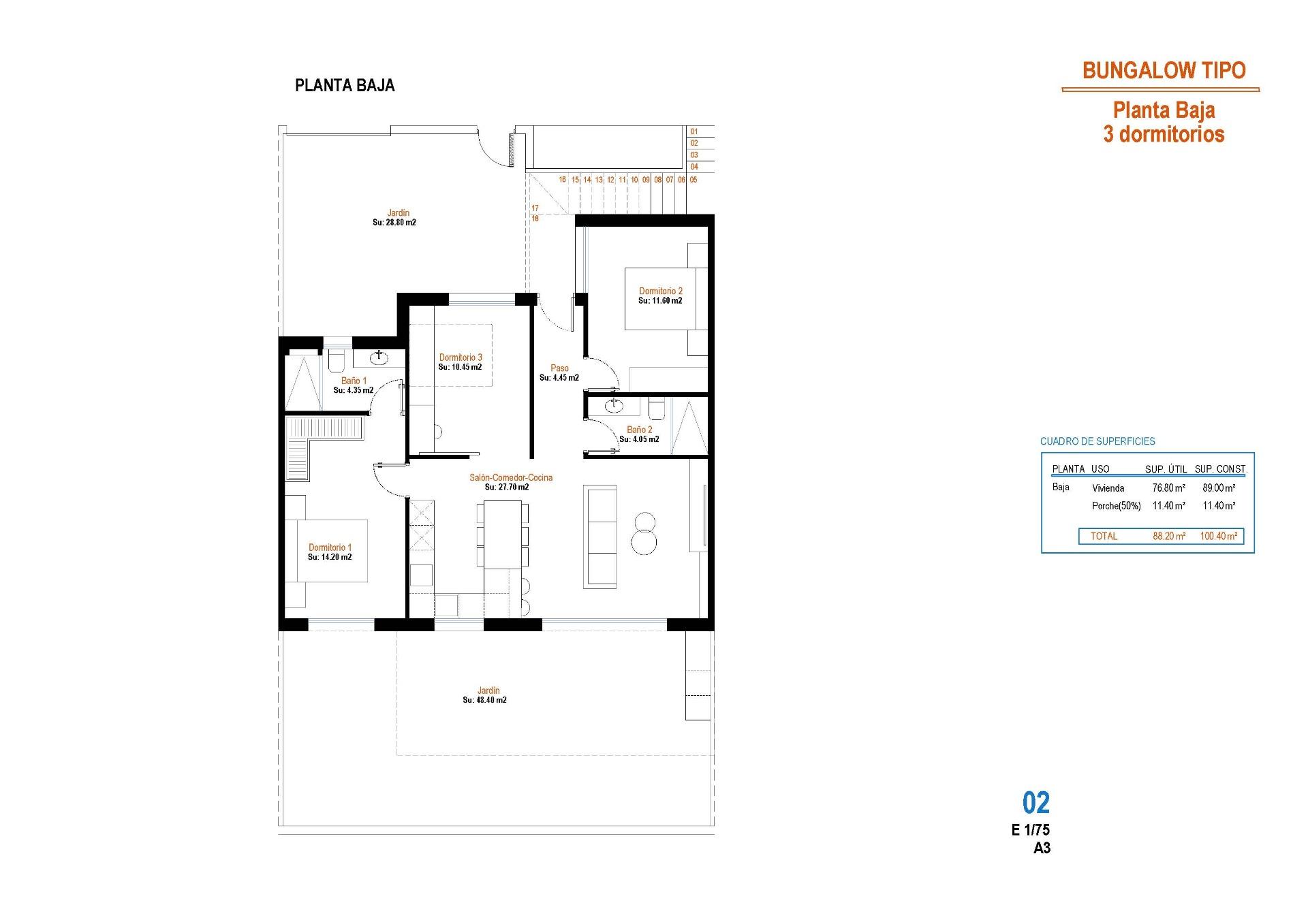 Bungalow for sale in Alhama De Murcia, Murcia, Spain